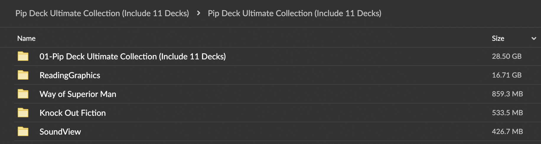 Pip Deck Ultimate Collection (Include 11 Decks)